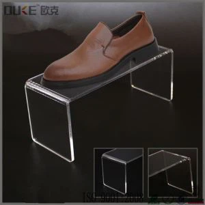 Siop Manwerthu Clear Acrylig Arddangos Shoe Llawr Stand Arddangos Shoe Manwerthu