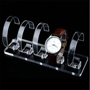 Modern Dylunio Clear Acrylig Watch Arddangos Stand Pocket Watch Stand Arddangos