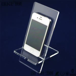 Stand Uchel Acrylig Ansawdd Cell Phone Am Desg Deiliad Ffôn Symudol Acrylig