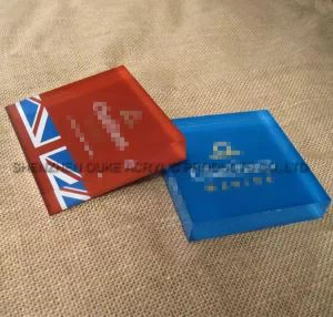 Saernïo acrylig plastig gwneuthurwr bloc acrylig gyda Logo
