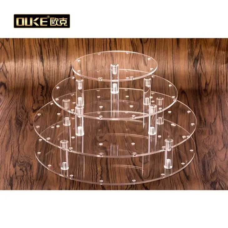 Acrylic Round 3 Tier Acrylic Cake Pop Stand