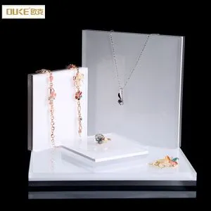 Blociau Arddangos Jewelry Acrylig Frostiedig Custom